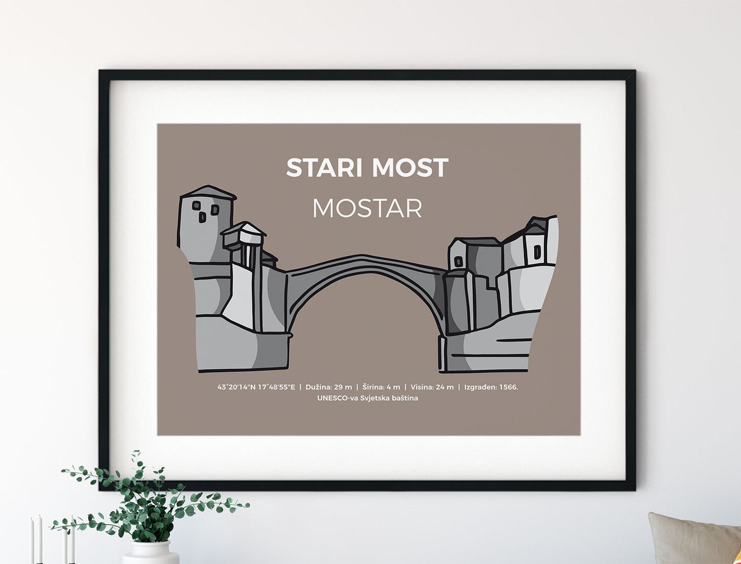 Stari most, Mostar, Art grafika